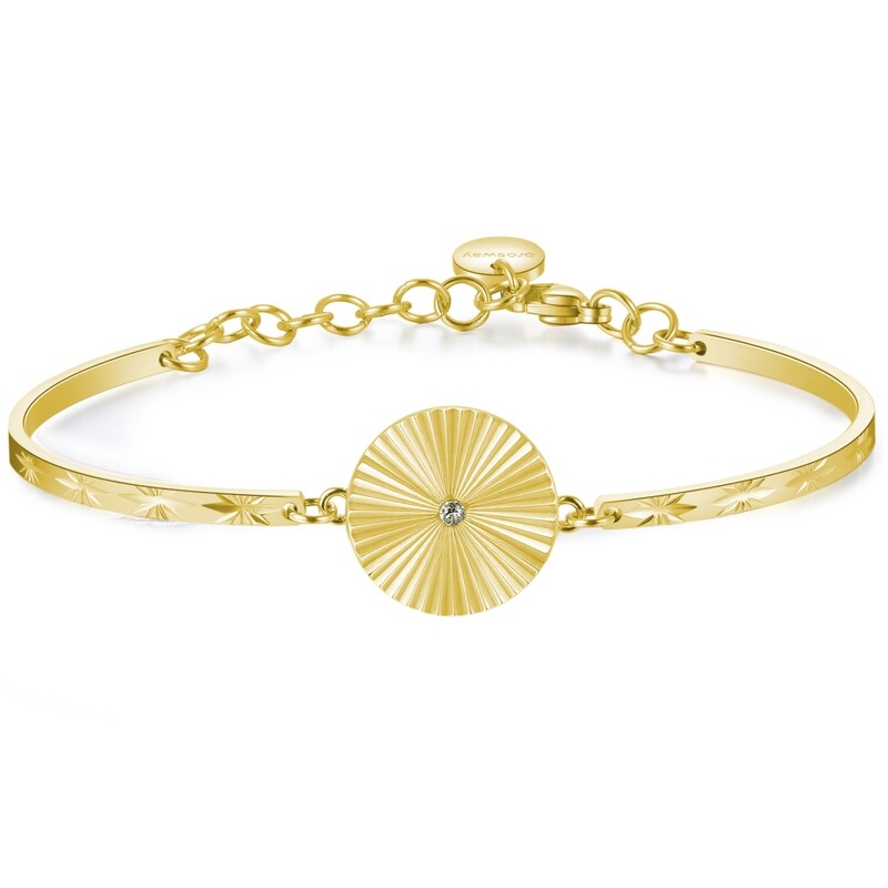 BROSWAY Bracciale Chakra Aura in Acciaio pvd Oro