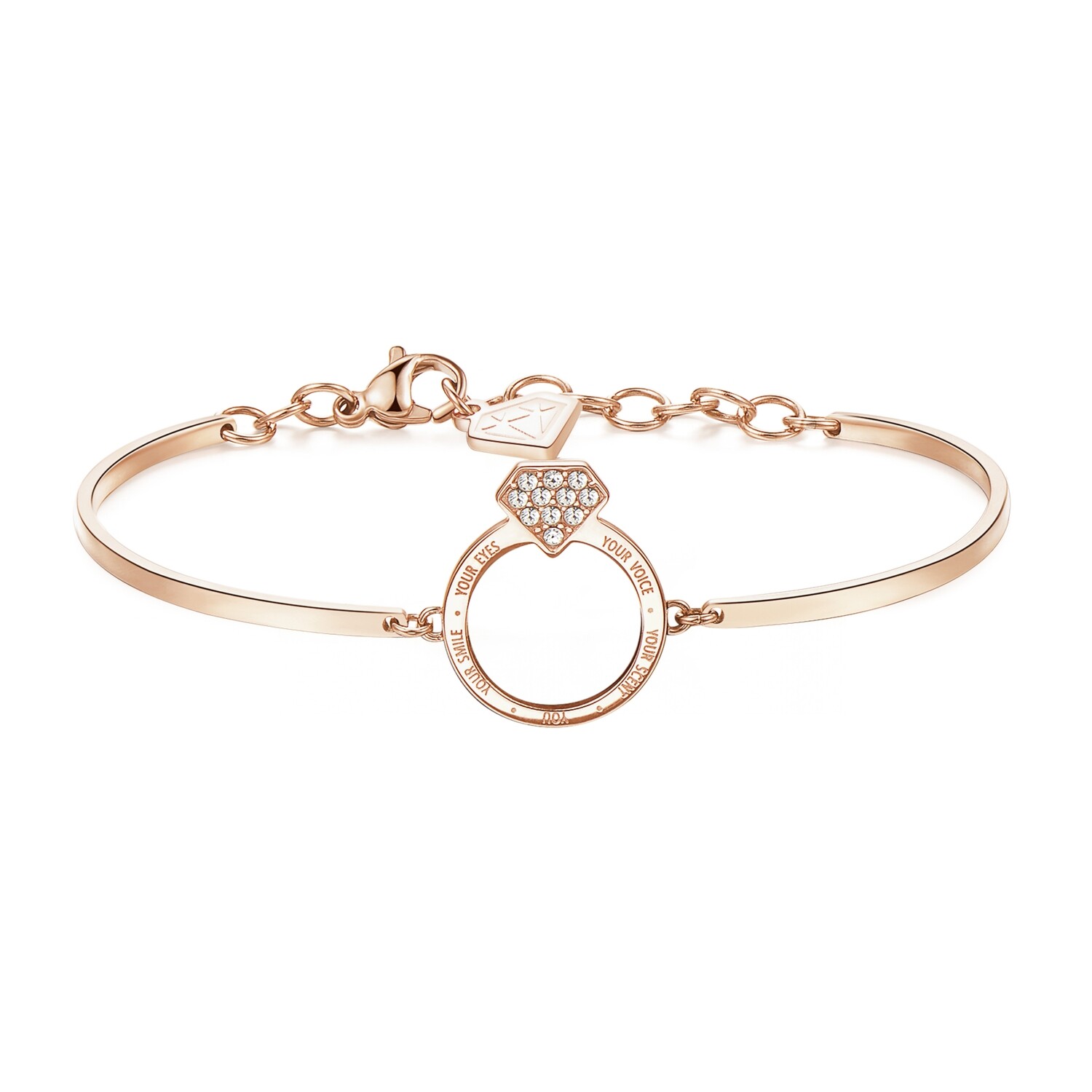 BROSWAY Bracciale Chakra Amore in Acciaio pvd Oro Rosa