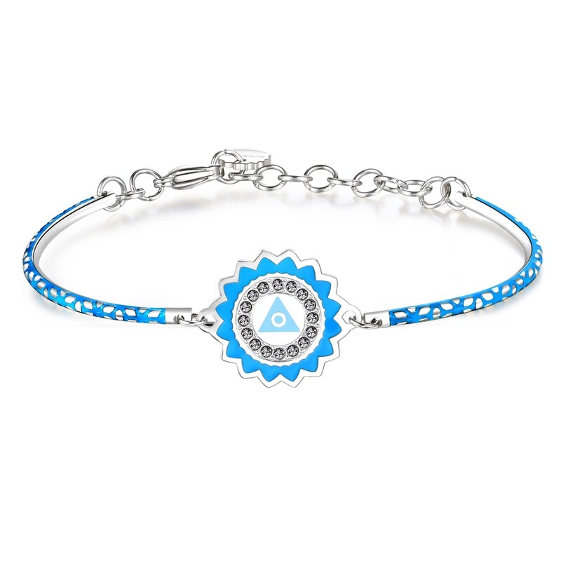 BROSWAY Bracciale Chakra I Speak in Acciaio