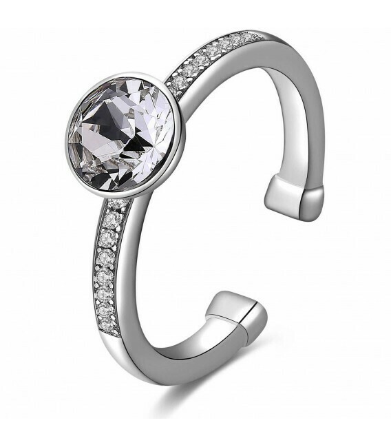 BROSWAY Anello Tring in Argento 925 e Cristalli Swarovski