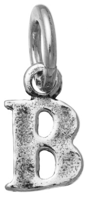 GIOVANNI RASPINI Ciondolo Charm Mini Lettera Logo &quot;B&quot; In Argento 925