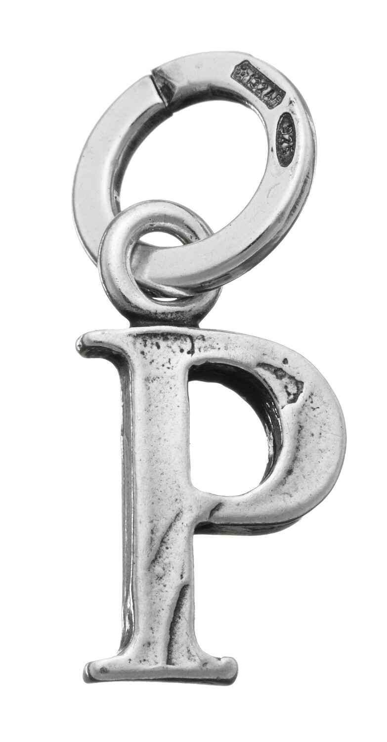GIOVANNI RASPINI Ciondolo Charm Lettera Logo "P" In Argento 925