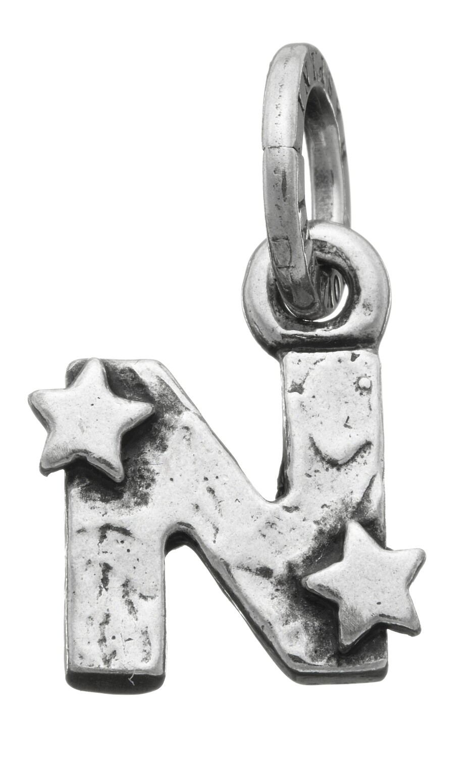 GIOVANNI RASPINI Ciondolo Charm Lettera "N" Con Stelle In Argento 925