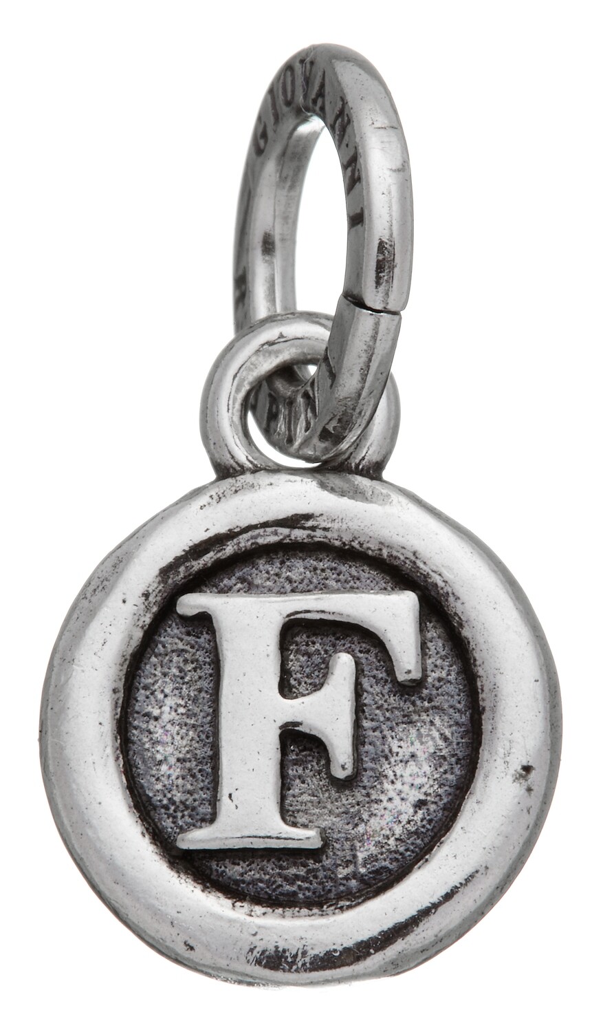 GIOVANNI RASPINI Ciondolo Charm Lettera Bottone F in Argento 925