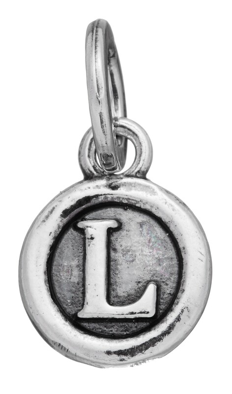 GIOVANNI RASPINI Ciondolo Charm Lettera Bottone L in Argento 925