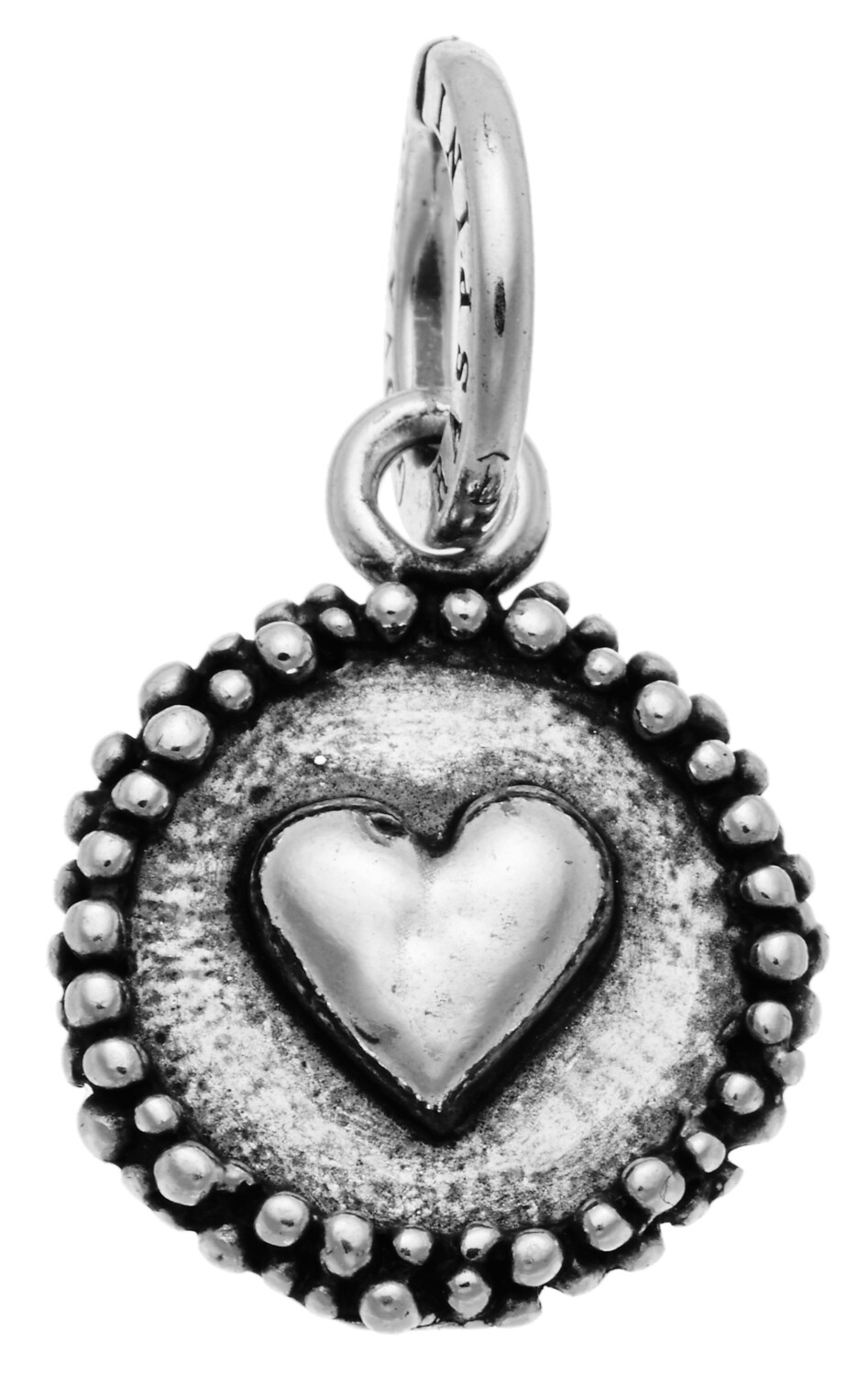 GIOVANNI RASPINI Ciondolo Charm Cuore Perlage In Argento 925