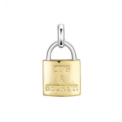 BROSWAY Ciondolo Charm Segreto in Acciaio pvd Oro