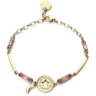 BROSWAY Bracciale Chakra Simboli in Acciaio Dorato