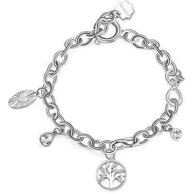 BROSWAY Bracciale CHAKRA MISTICI in Acciaio con Pendenti e Cristalli Crystal