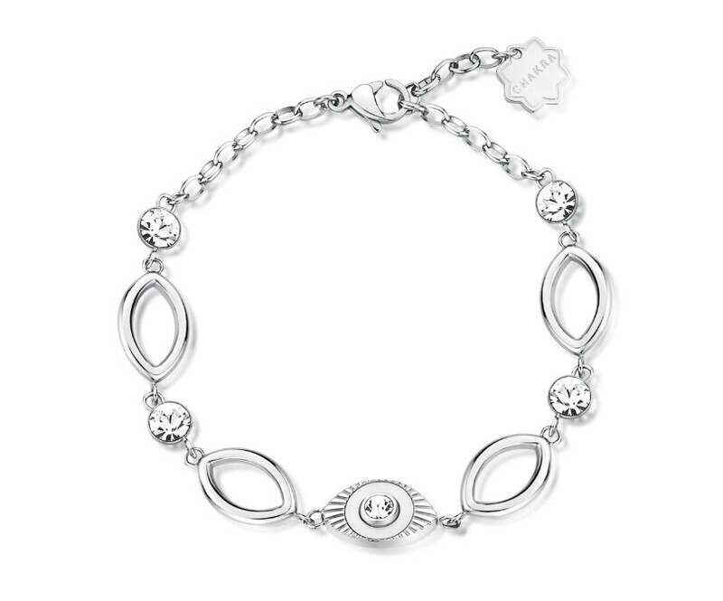 BROSWAY Bracciale MISTICI CHAKRA in Acciaio con Madreperla e Cristalli Crystal