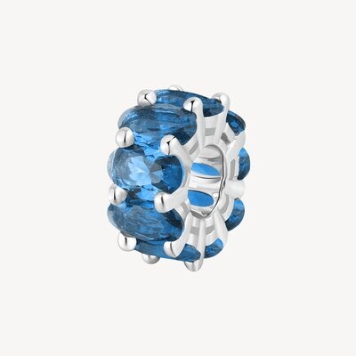 BROSWAY Ciondolo Charm FANCY in Argento 925 con Zirconi Freedom Blue