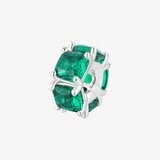 BROSWAY Ciondolo Charm FANCY in Argento 925 con Zirconi Life Green