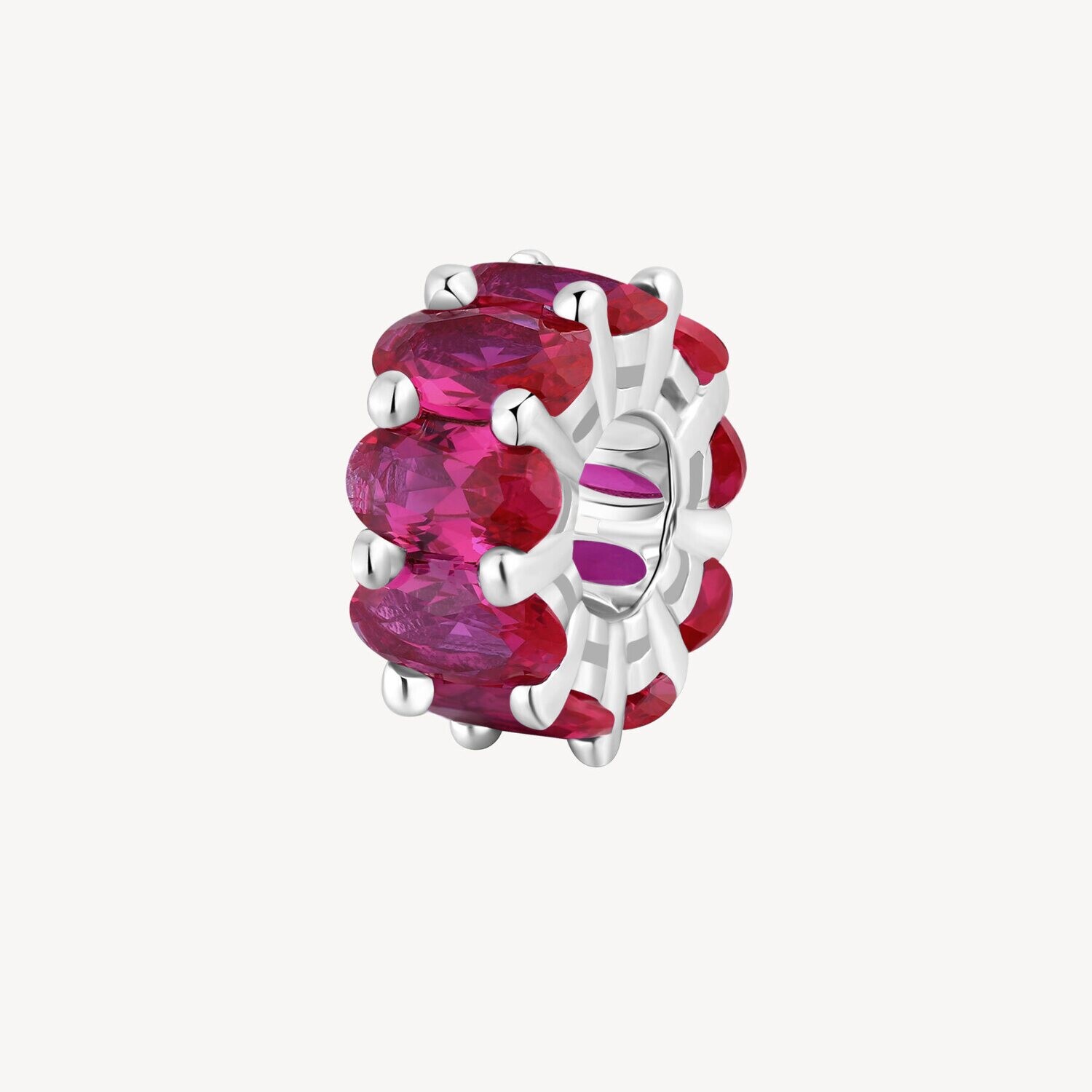 BROSWAY Ciondolo Charm FANCY in Argento 925 con Zirconi Passion Ruby