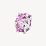 BROSWAY Ciondolo Charm FANCY in Argento 925 con Zirconi Vibrant Pink