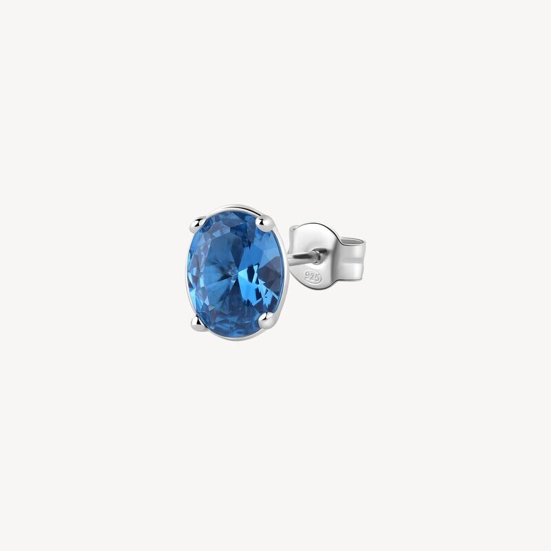 BROSWAY Orecchino Singolo FANCY in Argento 925 con Zirconi Freedom Blue