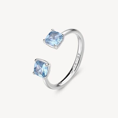 BROSWAY Anello FANCY in Argento 925 con Zirconi Cloud Light Blue