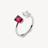 BROSWAY Anello FANCY in Argento 925 con Zirconi Passion Ruby