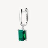 BROSWAY Orecchino Singolo FANCY in Argento 925 con Zirconi Life Green