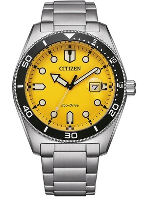 CITIZEN Marine 1760 Solo Tempo Eco Drive AW1760-81Z. Orologio da Polso Uomo