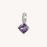 BROSWAY Ciondolo FANCY Magic Purple in Argento 925 con Zircone Colorato