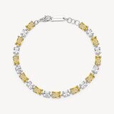 BROSWAY Bracciale FANCY Energy Yellow in Argento 925 con Zirconi Colorati