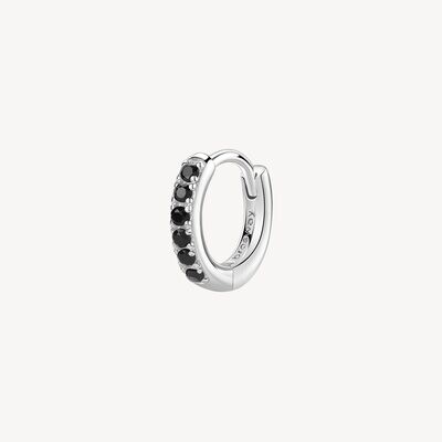 BROSWAY Orecchino SINGOLO FANCY in Argento 925 con Zirconi Mistery Black