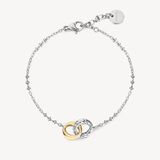 BROSWAY Bracciale AMY in Acciaio Rodiato e Dorato