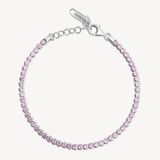 BROSWAY Bracciale Tennis FANCY in Argento 925 con Zirconi Vibrant Pink