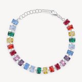 BROSWAY Bracciale FANCY in Argento 925 con Zirconi Joyful Rainbow