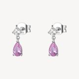 BROSWAY Orecchini FANCY in Argento 925 con Zirconi Vibrant Pink