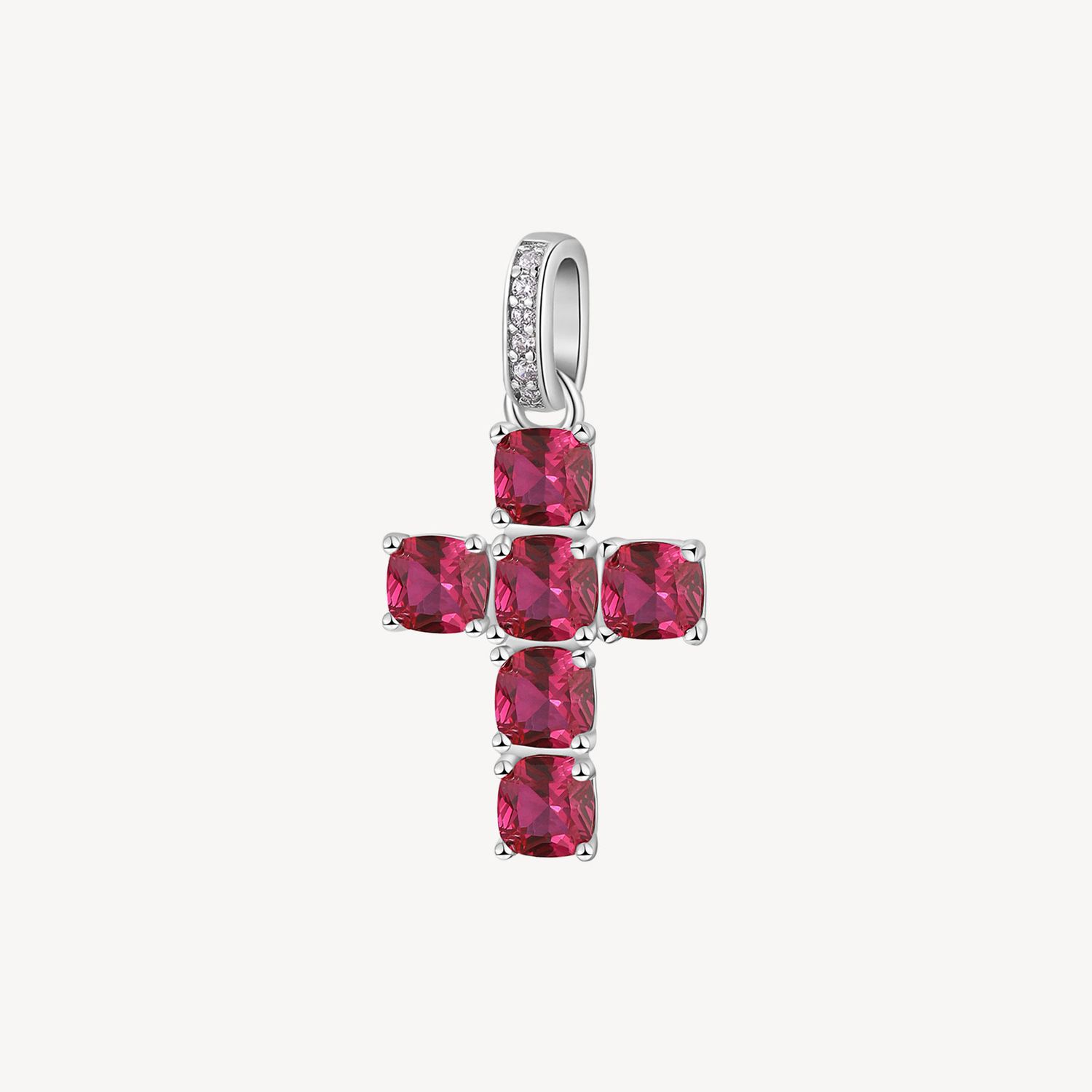 BROSWAY Ciondolo FANCY in Argento 925 con Zirconi Passion Ruby