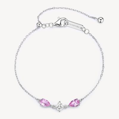 BROSWAY Bracciale FANCY in Argento 925 con Zirconi Vibrant Pink