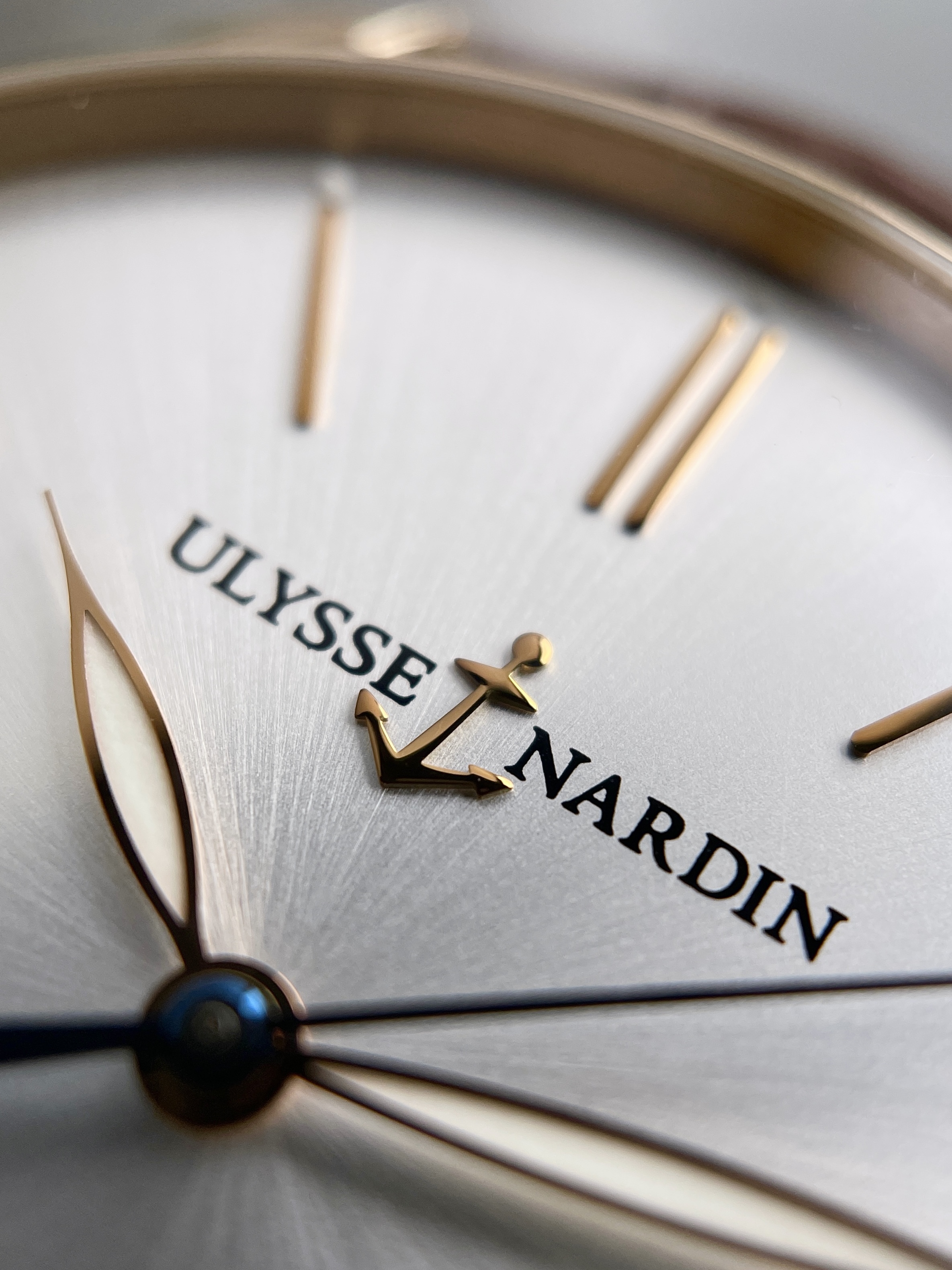 Ulysse Nardin San Marco Classico 18k Rose Gold Men's Watch Silver Dial Date 40mm