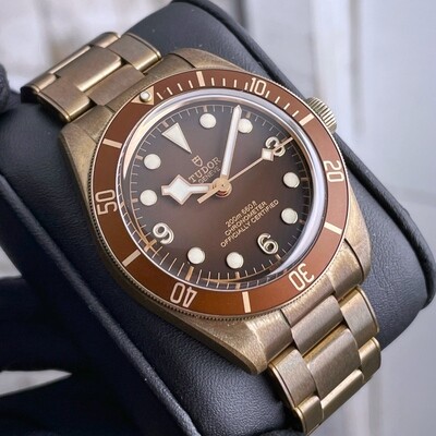 Tudor Black Bay Fifty-Eight BB58 Bronze Bracelet Men's Watch Brown Dial 39 Swiss