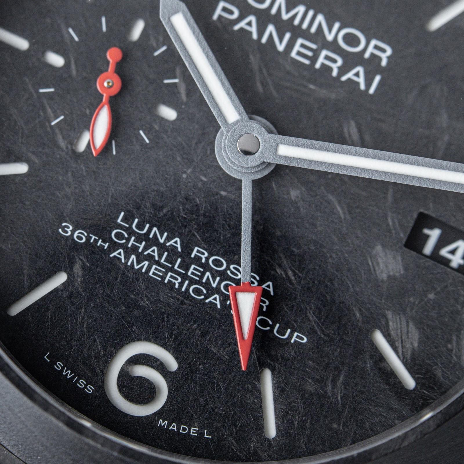 Panerai Luminor Luna Rossa Gmt 42mm Pam1096 Titanium Carbotech Scafotech