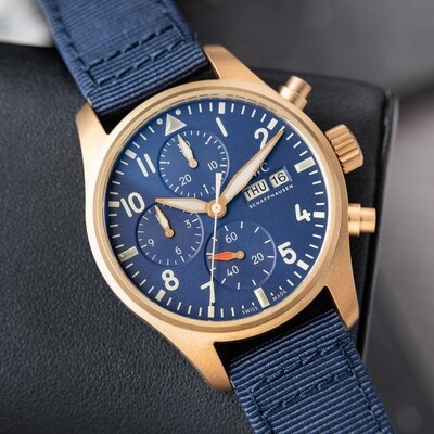 IWC Pilot Chronograph Pilot's Watch Chronograph 41mm UNWORN 2022 Bronze Blue Dial
