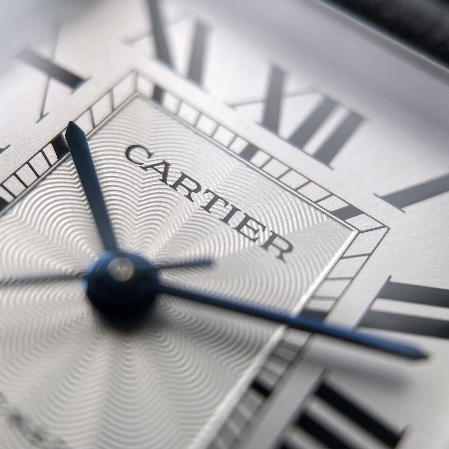 Cartier Tank Must XL Automatic Steel Black Leather Silver Dial 2022