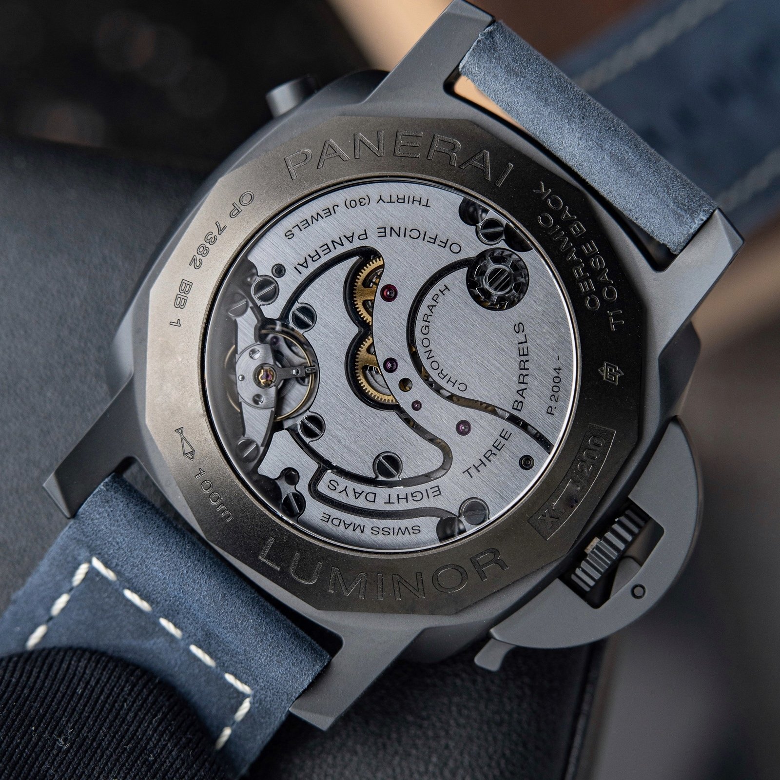 Panerai Luminor Chrono Monopulsante 8 Giorni GMT Blu Notte