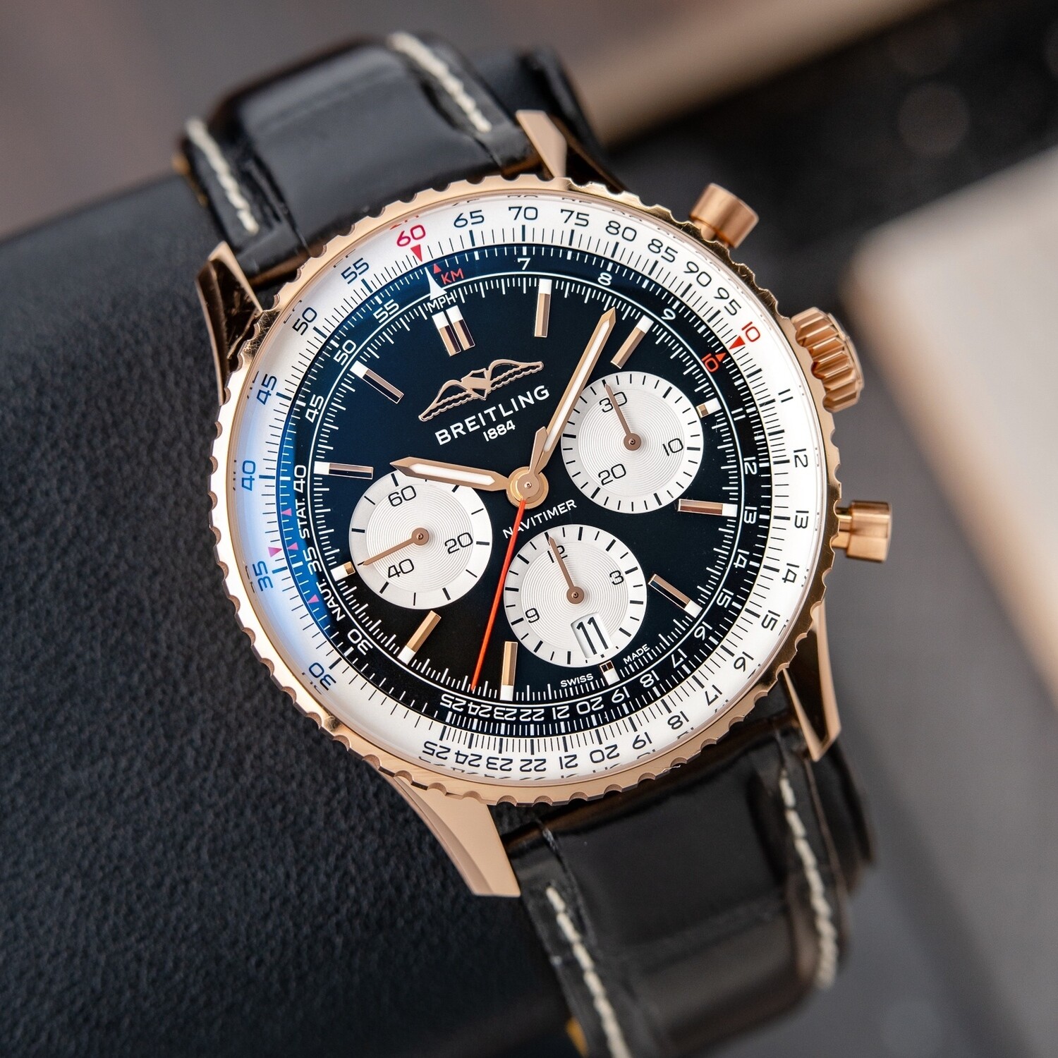 1959 806 Rose Gold Navitimer Breitling Navitimer 806 1959 Re