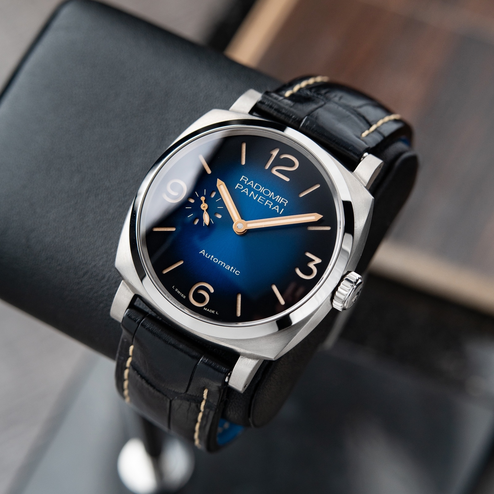 Panerai Radiomir 1940 Mediterraneo Blue Dial Swiss Titanium B P