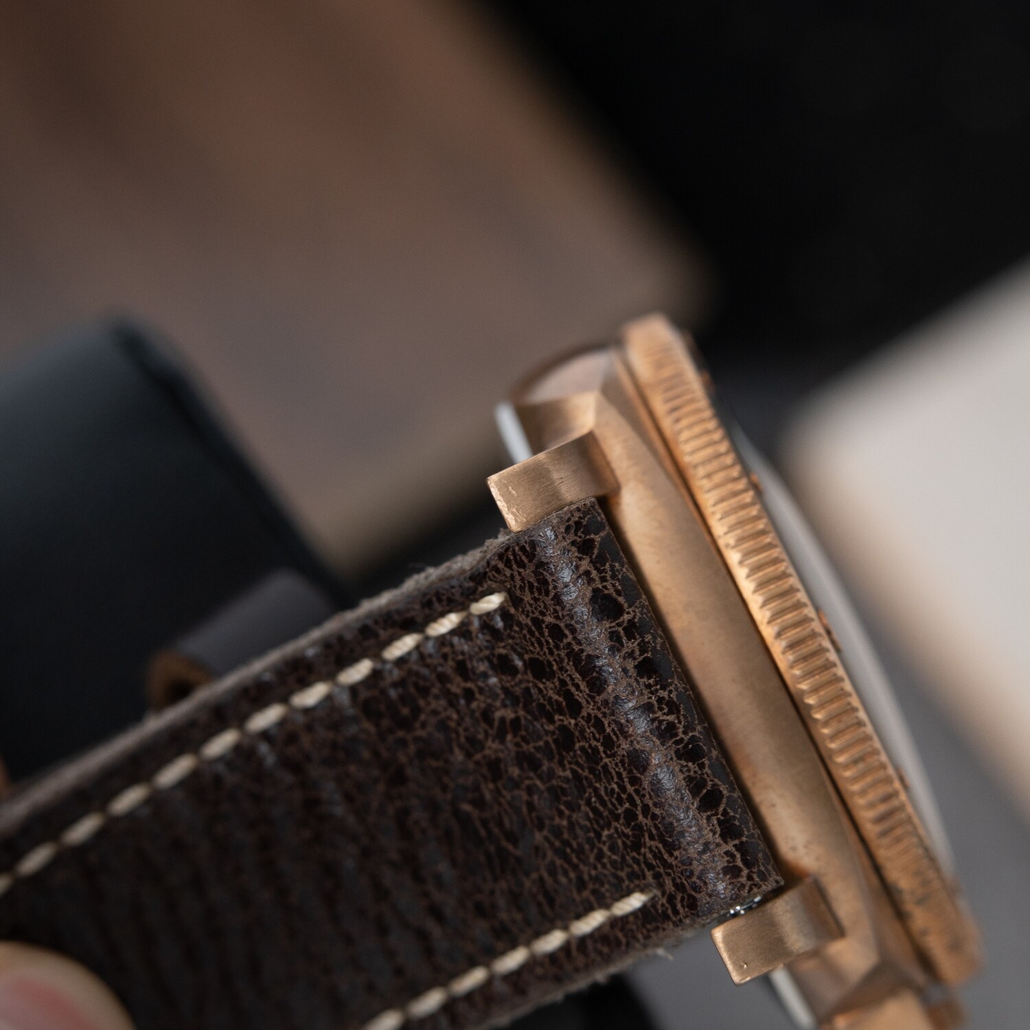 Panerai Luminor Submersible Bronzo Bronze Brown Ceramic Diver Pam968
