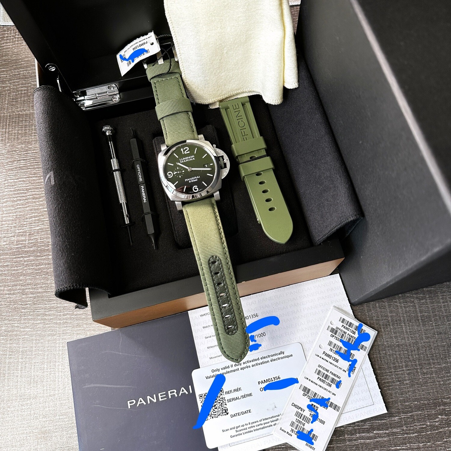 Panerai Luminor Marina Esteel Verde Smeraldo Automatic Green