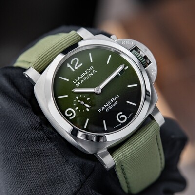Panerai Luminor Marina Esteel Verde Smeraldo Automatic Green Pam1356