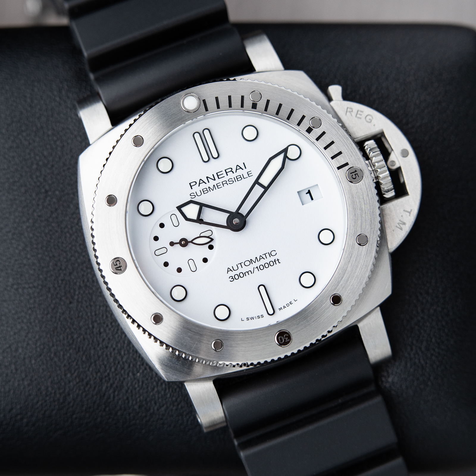Panerai Submersible Bianco 2022 White Dial Stainless Steel Pam1223