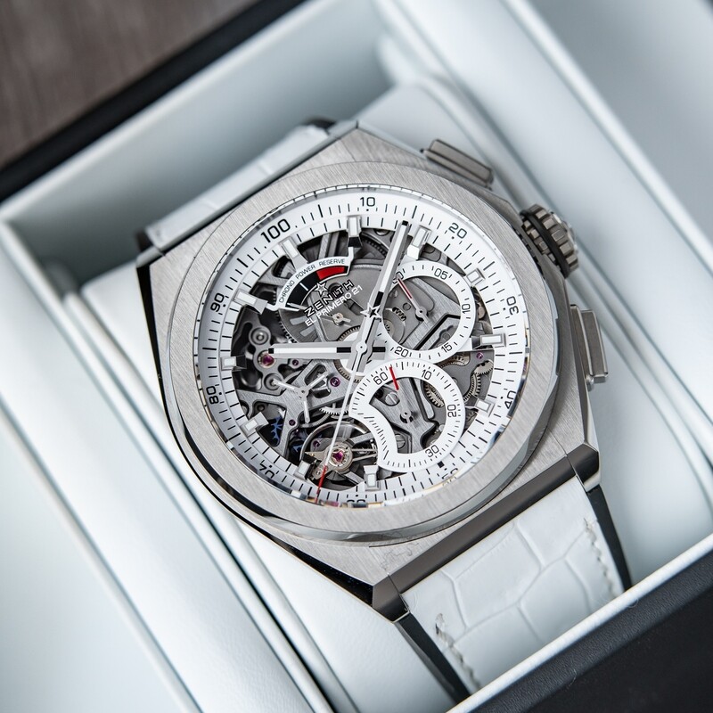 Zenith Defy El Primero 21 Japan Edition White Openworked Chronograph Dial