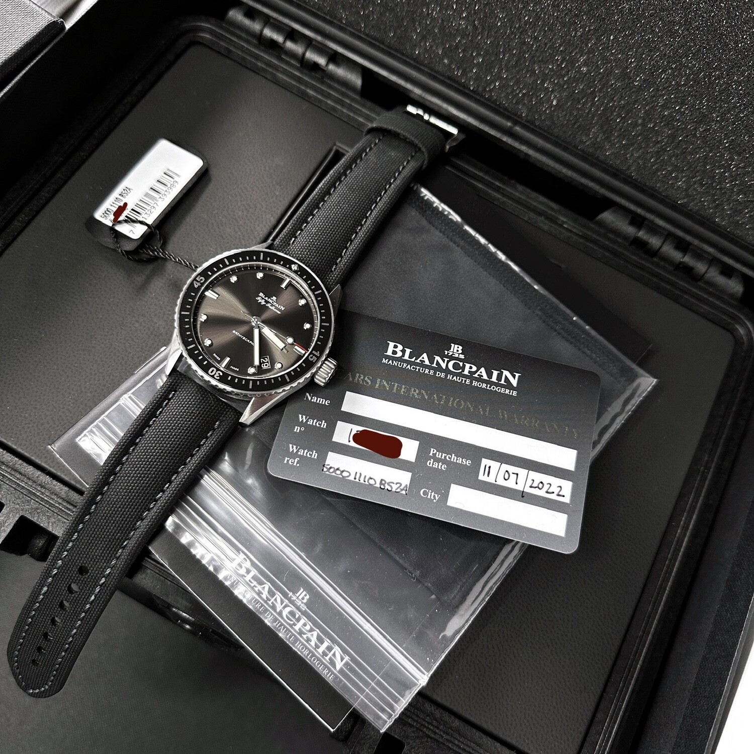 Blancpain Fifty Fathoms Bathyscaphe 5000 Steel Diver 120 Hour Reserve