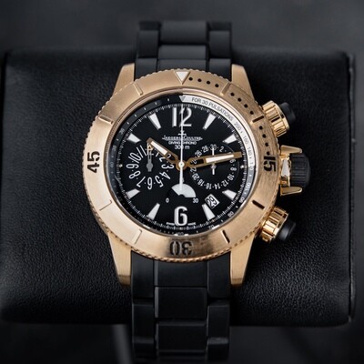 Master Compressor Diving Chronograph Rose Gold Black Dial