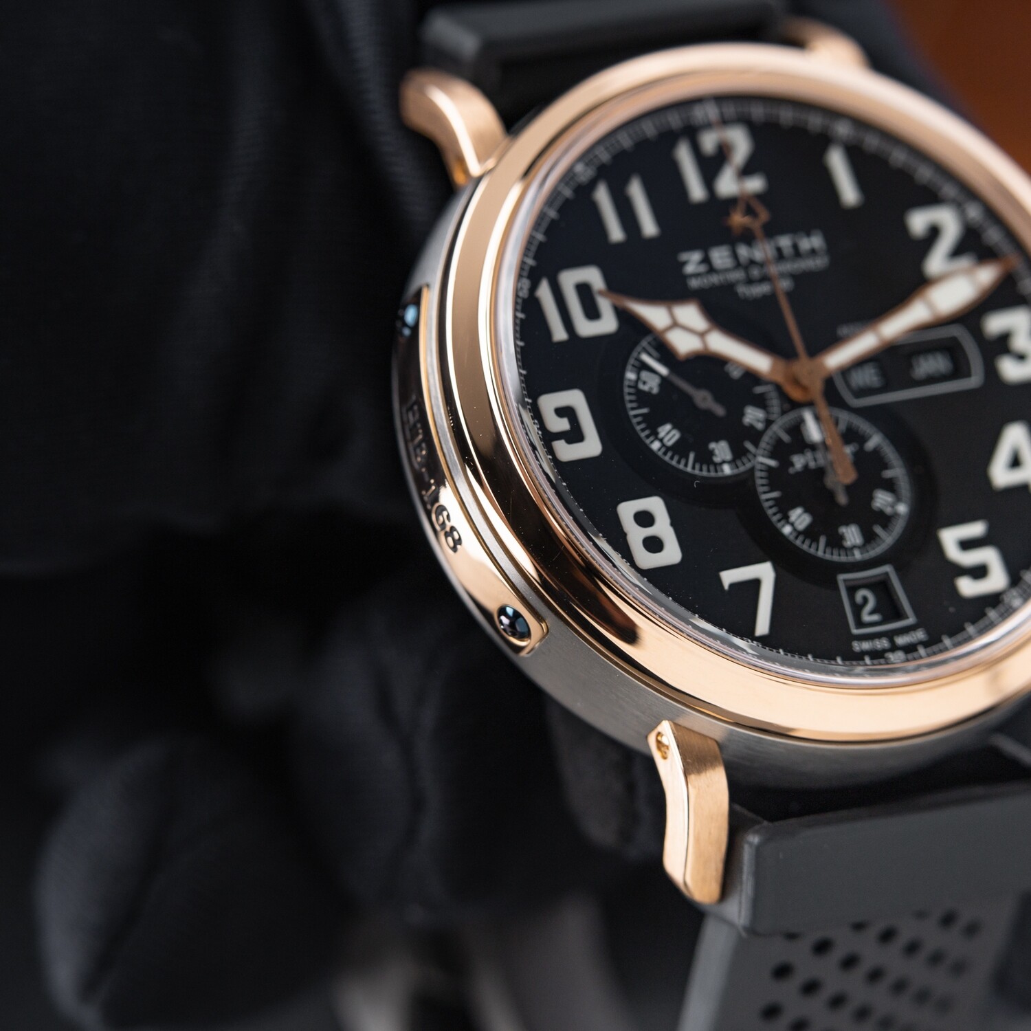 Zenith Pilot Type 20 Annual Calendar D'Aeronef Rose Gold Titanium