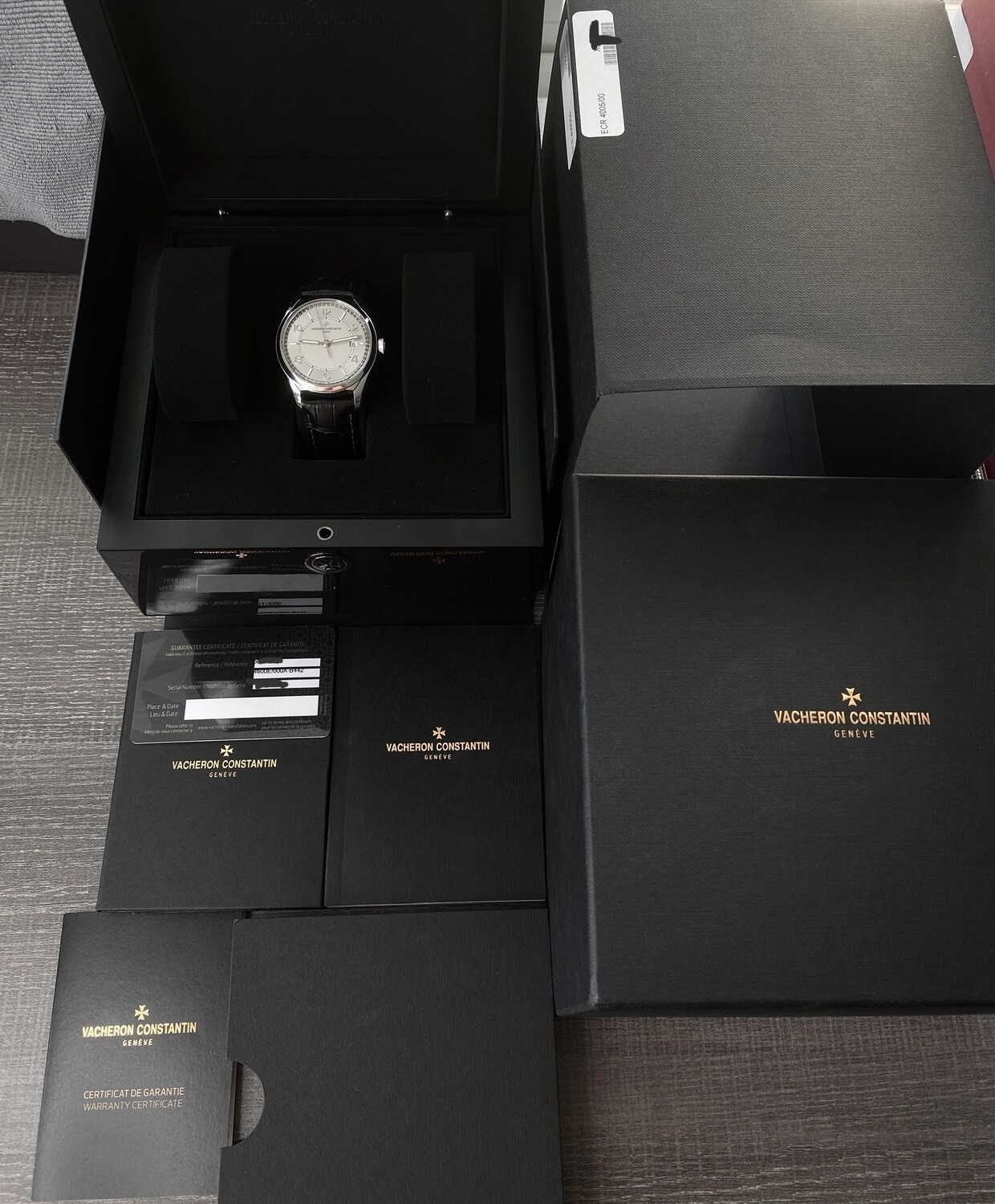 VACHERON CONSTANTIN 箱 Vacheron Constantin Fiftysix Self-Winding Silver Dial Steel Leather