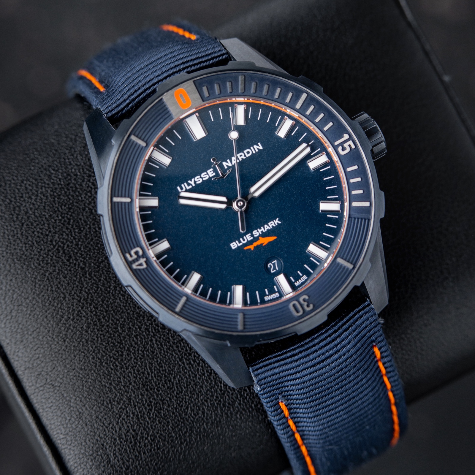 Ulysse Nardin Blue Shark Limited Edition Diver Manufacture Orange Accented